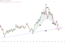 USDCAD:蝙蝠形态的D点叠加支撑位-图道交易